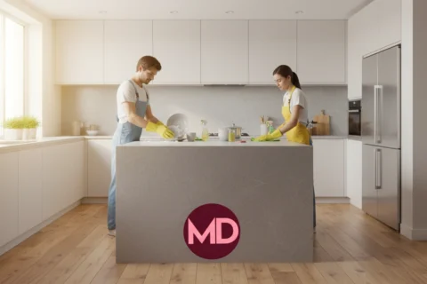 تنظيف استوديو بالساعة في دبي