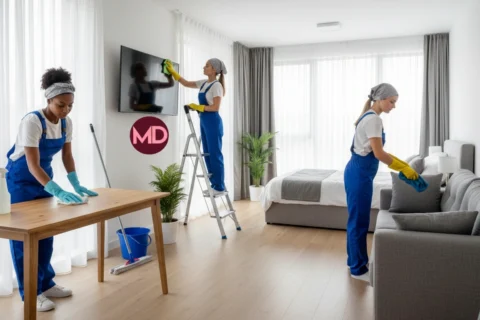 تنظيف بالساعة في دبي