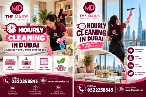 hourly cleaning in Dubai